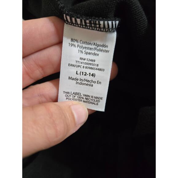 Time and tru large women's black cropped sweatpants new with tags - Picture 7 of 11